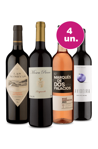 Kit 4 - No precinho por R$27,90 por garrafa