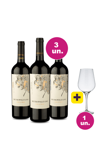Kit 3 por 99 - Lançamento Metropolitano + Taça Cristal Grátis