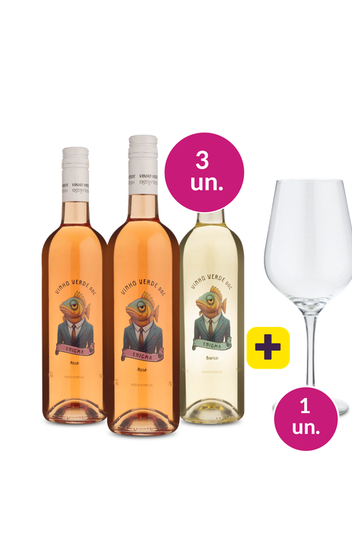 Kit 3 - Degustação Lançamento Enigma + Taça de Cristal Grátis