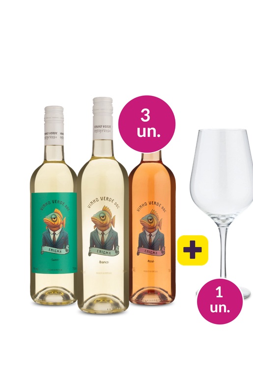 Kit 3 - Degustação Lançamento Enigma + Taça de Cristal Grátis