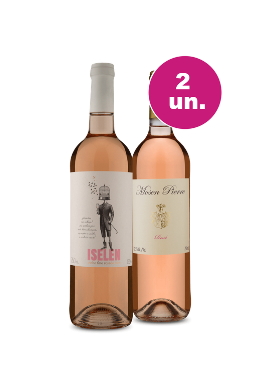Kit 2 - Encontro de Campeões: Iselen Rosado e Mosen Pierre Rosé - Black Wine