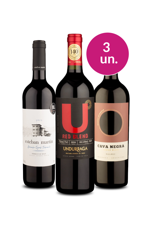 Kit 3 - Tintos por R$ 99 - Exclusivo We