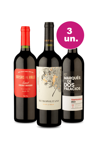 Kit 3 Por R$99 - Tintos no Precinho - Oferta Insana