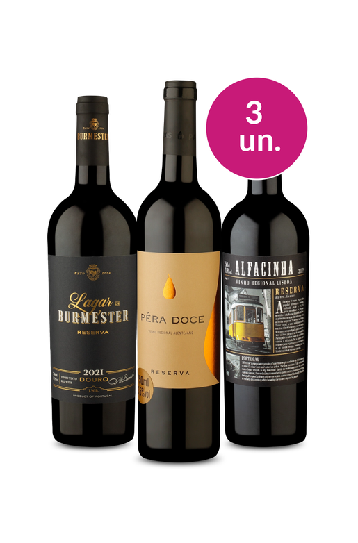 Kit 3 - Vinhos de Portugal - Exclusivo We 