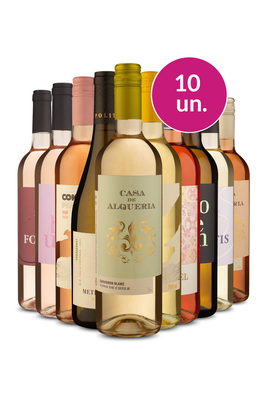 Kit 10 - Brancos e Rosés - Exclusivo We