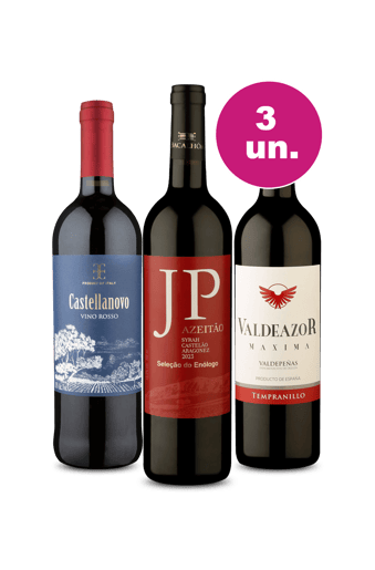 Kit 3 - Europeus Consolidados por R$99
