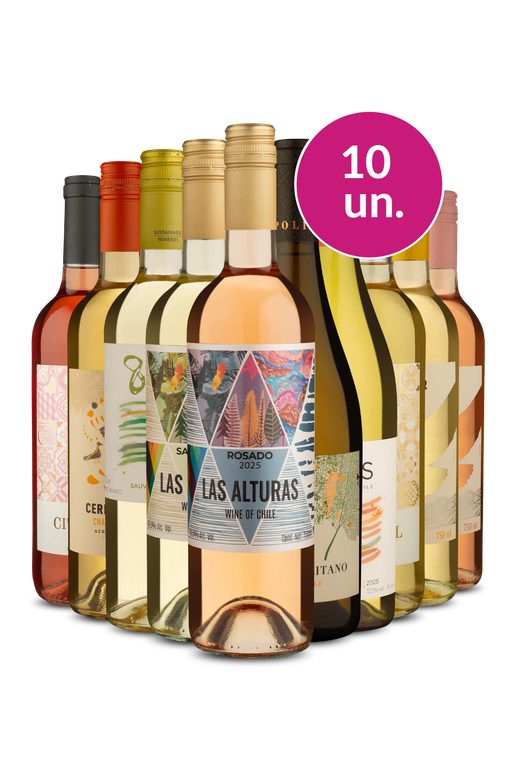 Kit 10 - Brancos e Rosés no Precinho - Exclusivo We