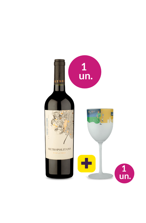 Kit 2 - Metropolitano Cabernet Sauvignon + WineCup Brasil