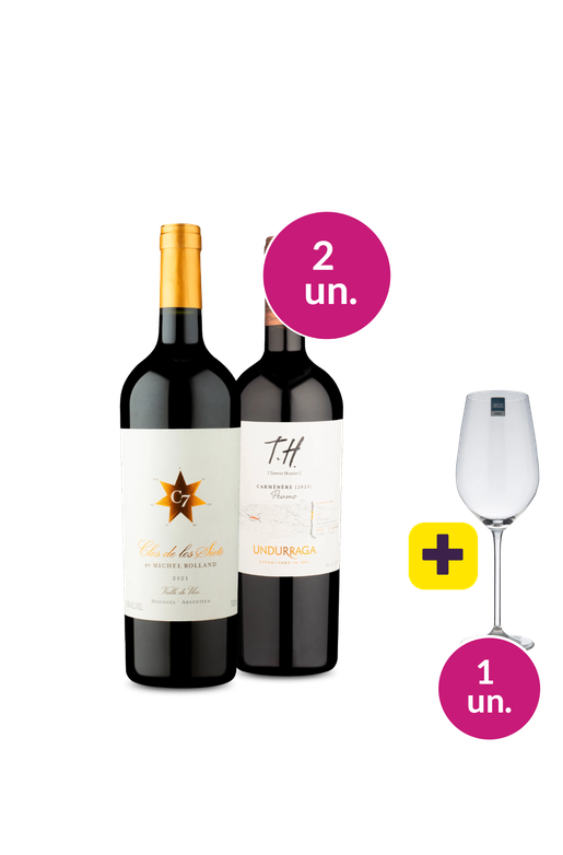 Kit 2 - Chilenos Imponentes + Taça de Cristal Grátis