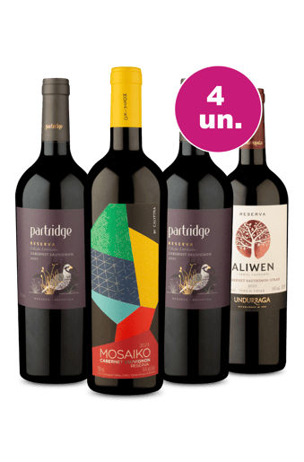 Kit 4 - Degustação Cabernet Sauvignon Reserva - Exclusivo We