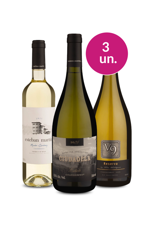Kit 3 - Chardonnay: A Rainha das brancas - Exclusivo We