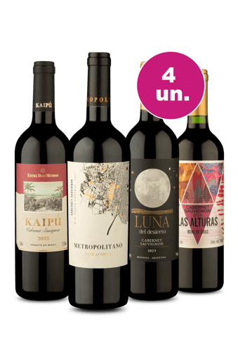 Kit 4 - Eu escolho Cabernet - Oferta Insana