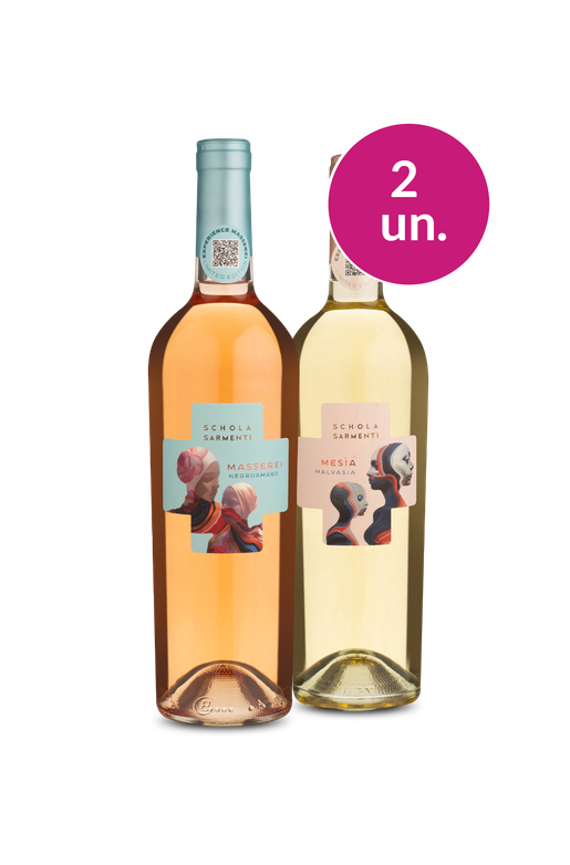 Kit 2 - Schola Sarmenti Mesia I.G.T. Salento Malvasia Bianca e Negroamaro Rosé - Exclusivo We