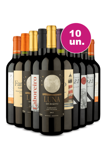 Kit 10 - Tintos Secos por R$28,90 por Garrafa - Oferta Insana
