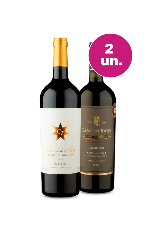 Kit 2 - Encontro de Campeões - Clos e Casas del Toqui Gran Reserva