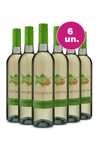 Kit 6 - Piranha D.O.C. Vinho Verde 2023 - Oferta Exclusiva WE