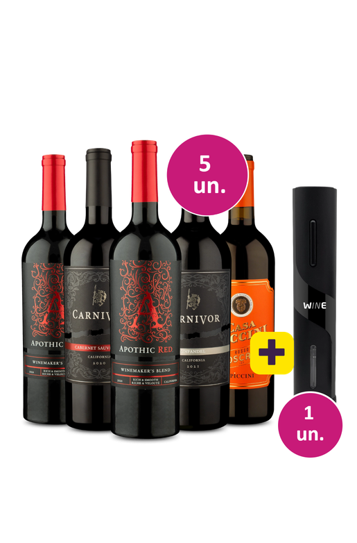 Kit 5 - Premiuns Meio Secos + Abridor Elétrico Grátis - Exclusivo We