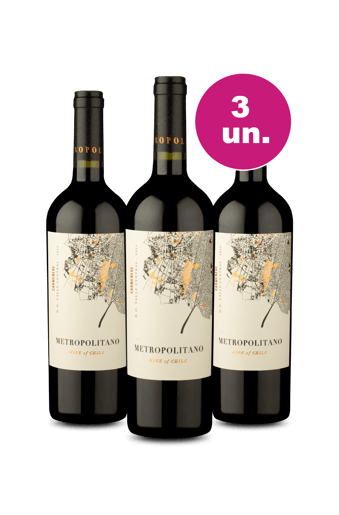 Kit 3 - Metropolitano Carménère - Exclusivo We