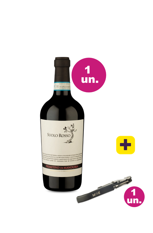 Kit Especial - Suolo Rosso + Saca Rolhas Grátis