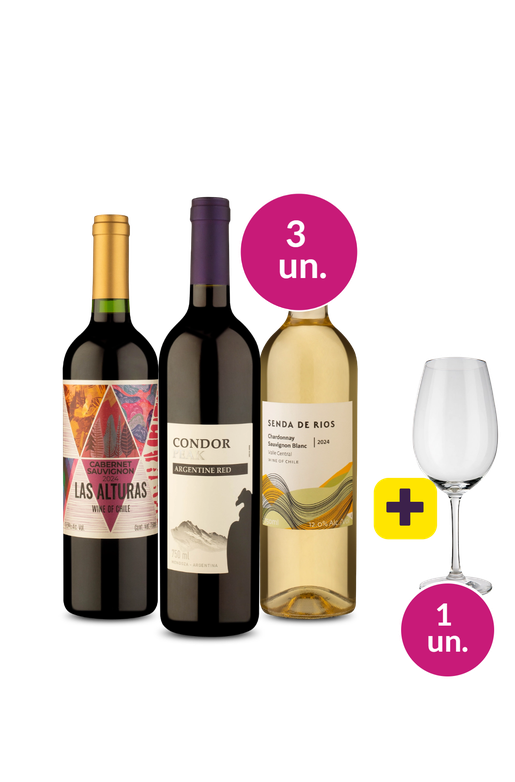 Kit 3 - Incríveis por R$99 + Taça de Cristal Grátis