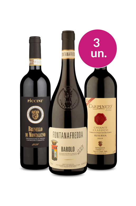 Kit 3 - Barolo, Brunello e Chianti - Exclusivo We