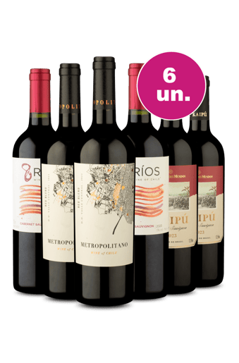 Kit 6 Por R$199 - Grandes Tintos do Valle - Oferta Insana IZ