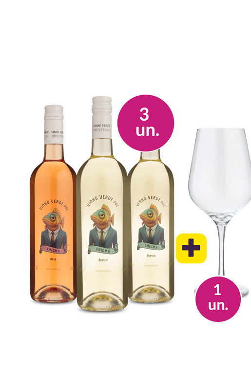 Kit 3 - Degustação Lançamento Enigma + Taça de Cristal Grátis