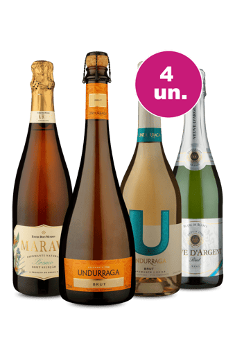 Kit 4 - Degustando Espumantes Incríveis