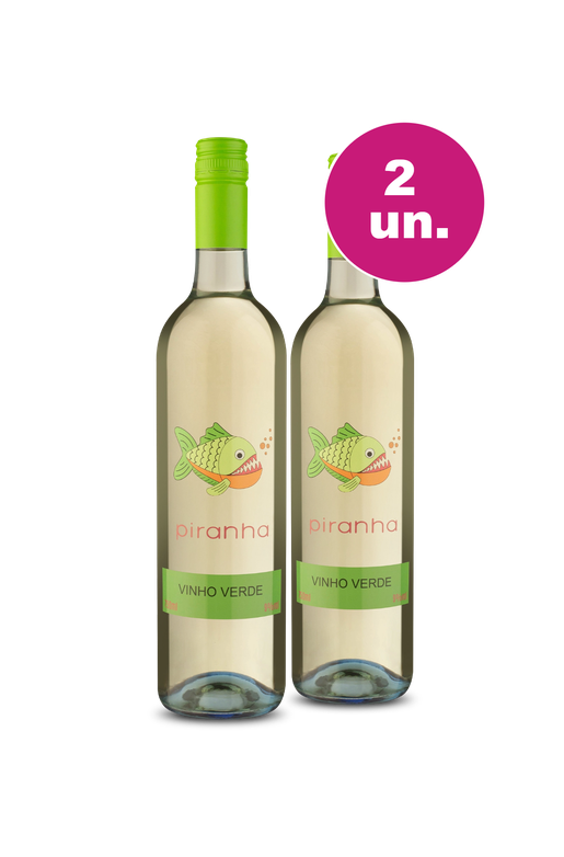 Kit 2 - Piranha Vinho Verde - Oferta Absurda Black Wine