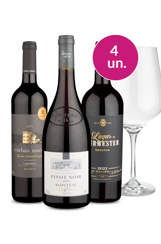 Kit Especial - Presenteando com Taça de Cristal - Oferta Absurda IZ