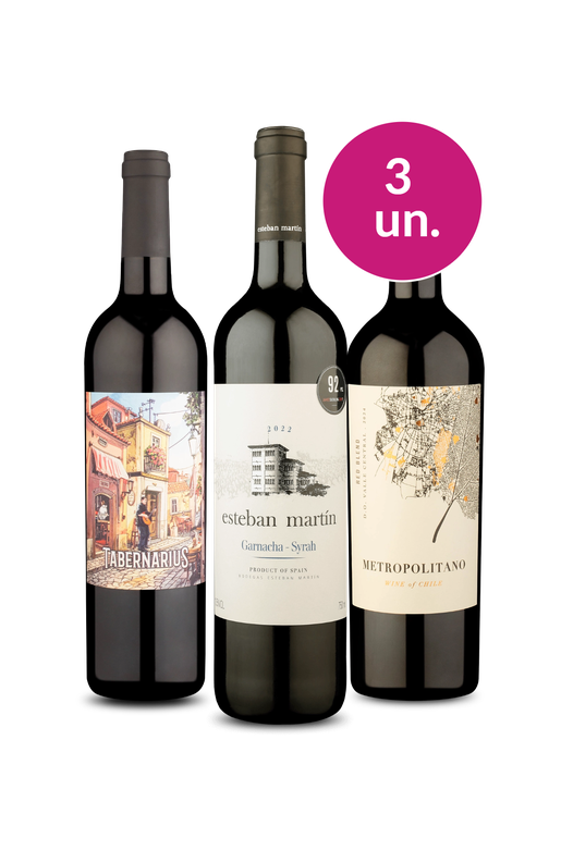 Kit 3 - Tintos por R$ 99 - Exclusivo We