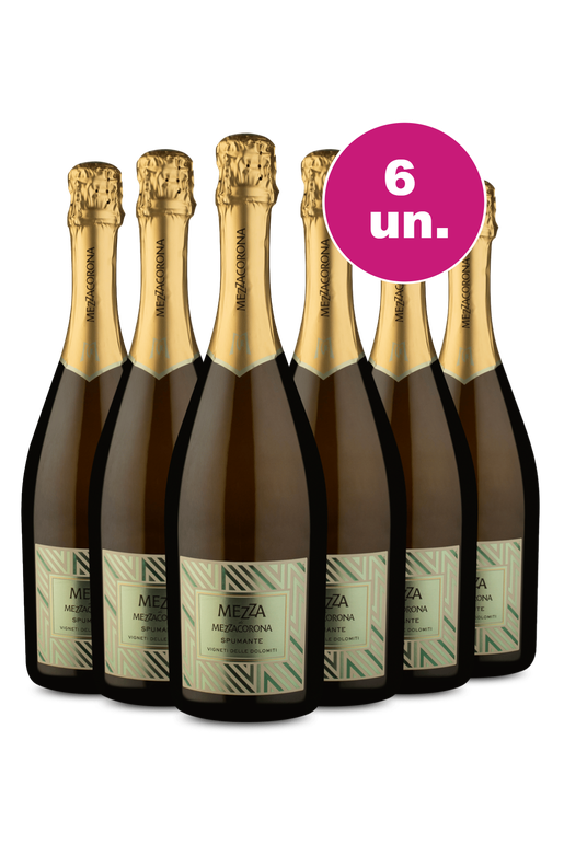 Kit 6 - Espumante Mezza Di Mezzacorana I.G.T. Vigneti Delle Dolomiti Extra Dry - Exclusivo We