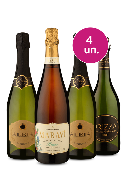 Kit 4 - Espumantes Brut - Exclusivo We