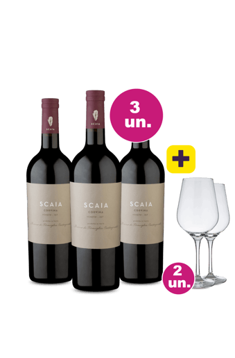 Kit 3 - Tenuta Sant`Antonio Scaia + 2 Taças Cristal Grátis - Oferta Insana Exclusiva We Wine