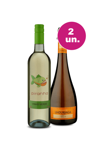 Kit 2 - Piranha e Espumante Undurraga Brut - Oferta Insana