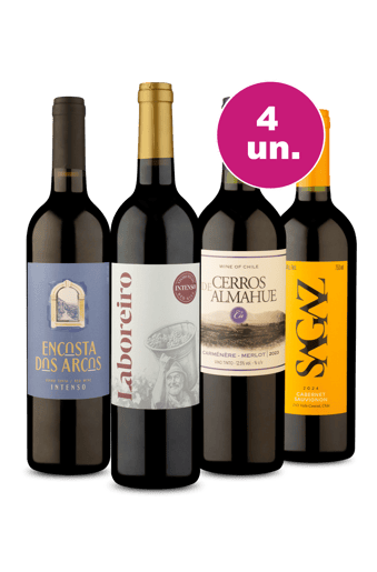 Kit 4 - Secos e Meio-Secos por R$99