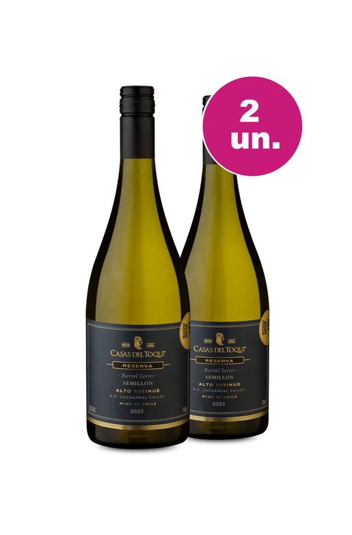 Kit 2 - Casas Del Toqui Barrel Series Reserva Semillon - Oferta Insana