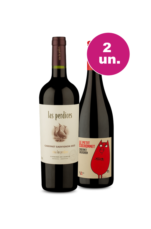 Kit 2 - Las Perdices Cabernet Sauvignon e Le Petit Cochonnet Cabernet Sauvignon