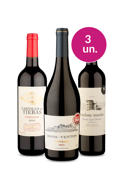 Kit 3  - Portugal e Espanha por R$44 por Garrafa - Oferta Absurda