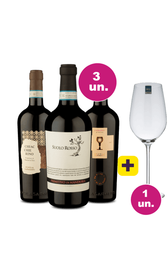 Kit 3 -  Italianos notáveis + Taça de Cristal Grátis