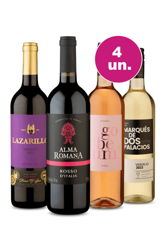 Kit 4 - Mesclados por R$27,90 Por Garrafa
