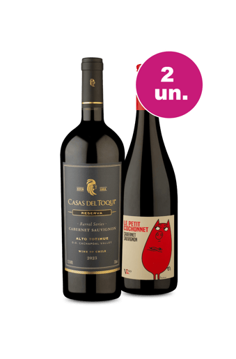 Kit 2 - França & Chile em Cabernet - Oferta Flash