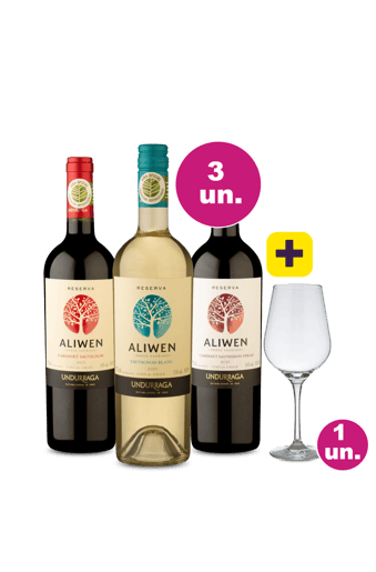 Kit 3 - Degustação Aliwen + Taça de Cristal Grátis - Exclusivo WE