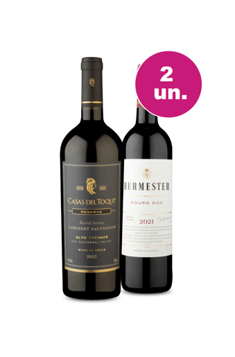 Kit 2 - Encontro de Campeões: Casas Del Toqui Barrel Series Cabernet Sauvignon e Burmester Tinto