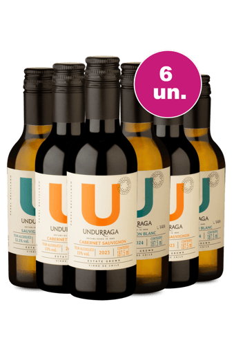 Kit 6 - U By Undurraga Mini (187,5ml) - Exclusivo We