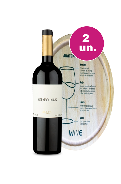 Kit Especial - Mucho Más e Tábua Redonda em Madeira