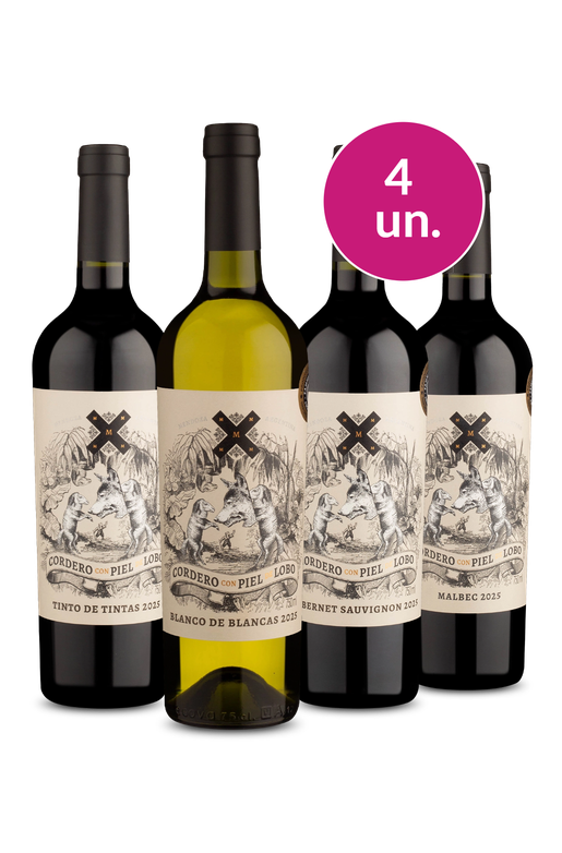 Kit 4 - Degustação Cordero Con Piel De Lobo - Exclusivo We