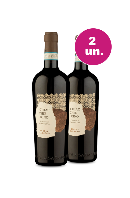 Kit 2 - Schola Sarmenti Chiacchierino - Oferta Absurda Black Wine