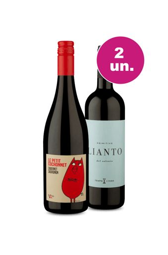 Kit 2 - França & Itália em Tintos - Oferta Flash