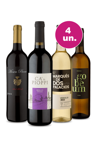 Kit 4 - Europeus por R$27,90 Por Garrafa